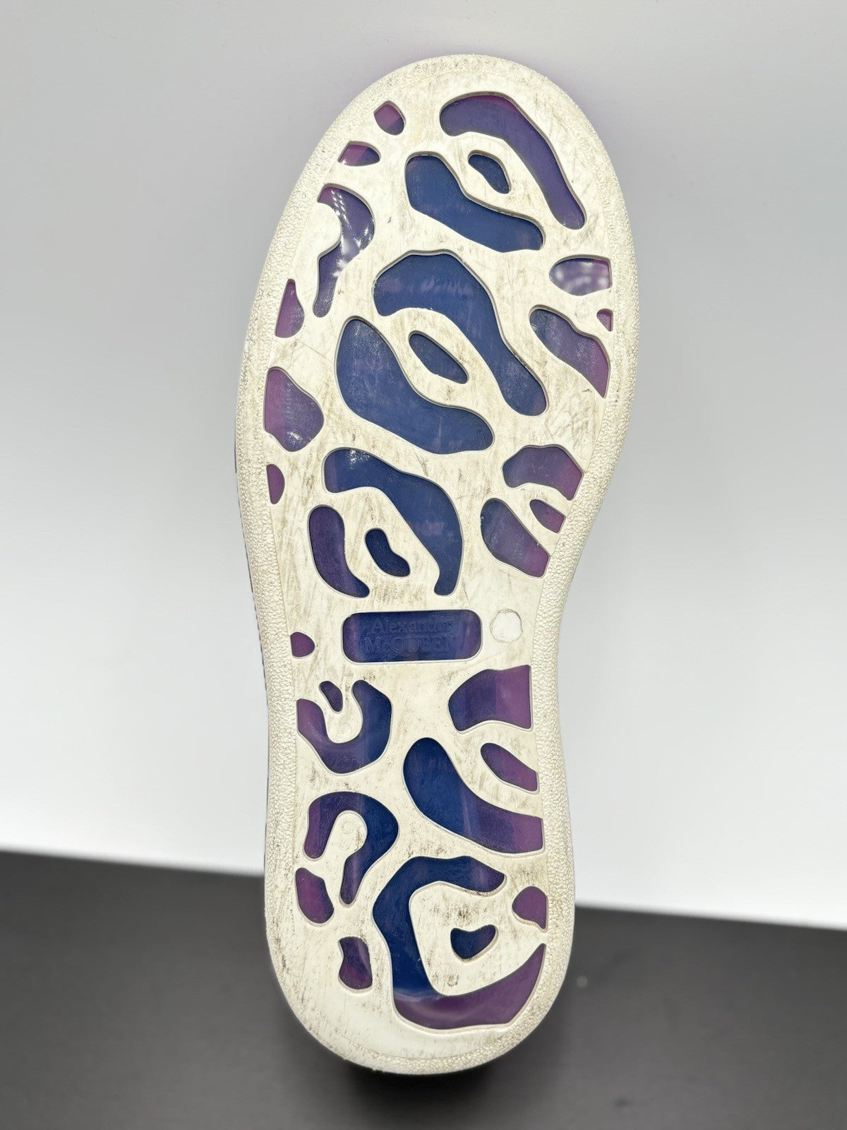 Size 42 (9 US) Alexander McQueen ' Transparent Sole White Purple ' | GREAT COND!