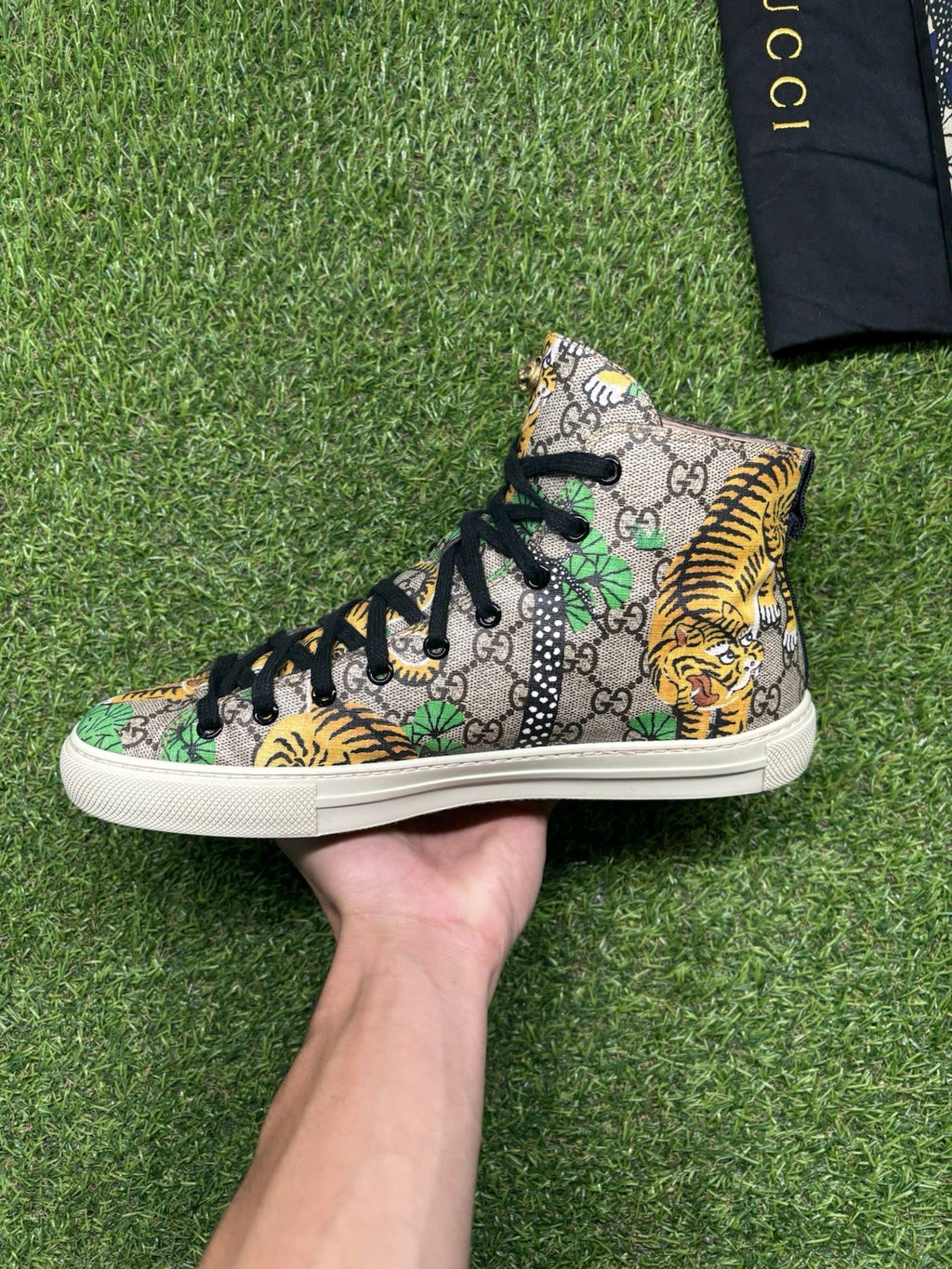 Size 8.5 G (9US) - Gucci GG Supreme High ‘ Bengal ‘ | GREAT COND!