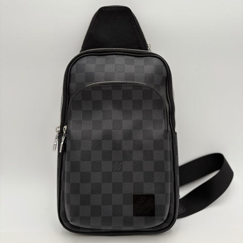 Louis Vuitton Sling Bag Damier Graphite Canvas ' Black ' | SUPER CLEAN!