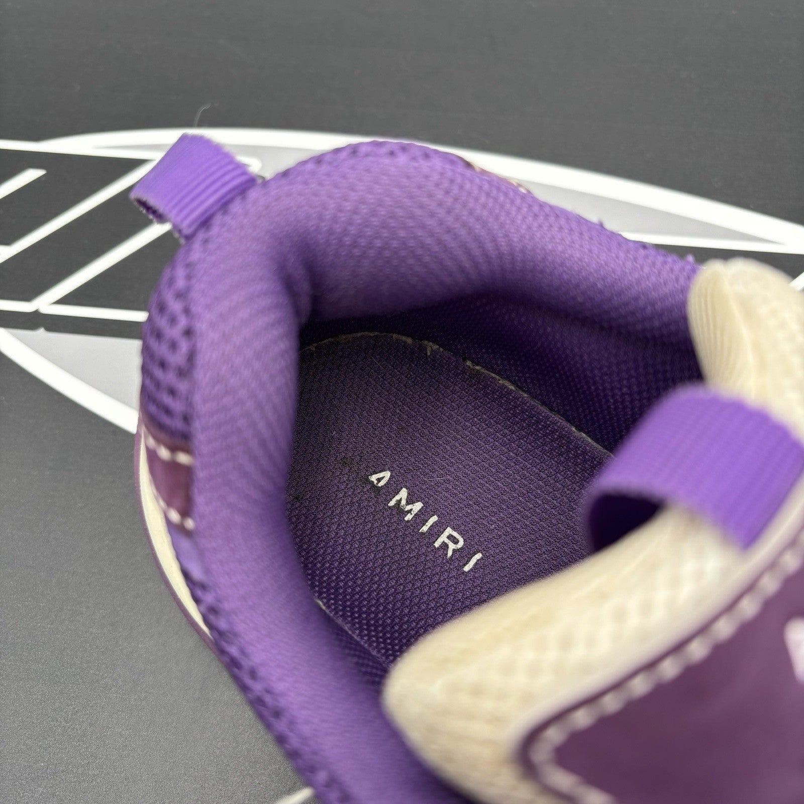 Size 42 (9 US) Amiri Bone Runner ' White, Beige, Purple '
