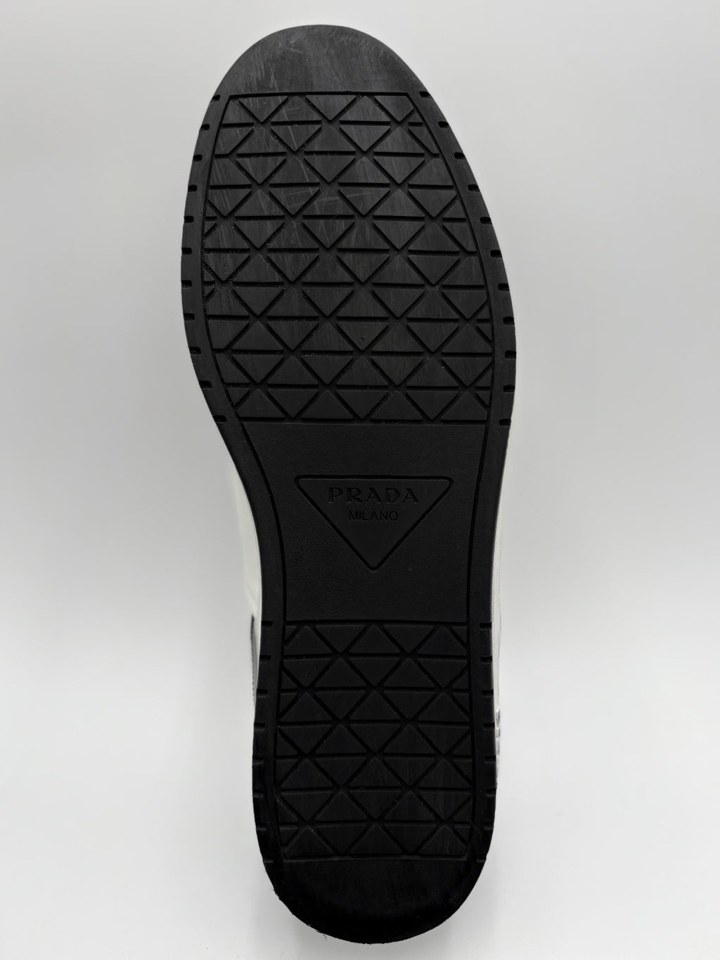 Size 11 UK (12 US) - Prada Downtown Low Leather ' Black White ' | SUPER CLEAN!
