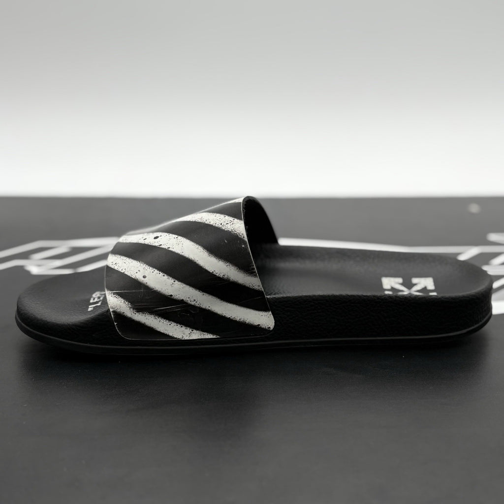 Size 42 (9 US) - Off White Black And White Slides | GOOD CONDITION!