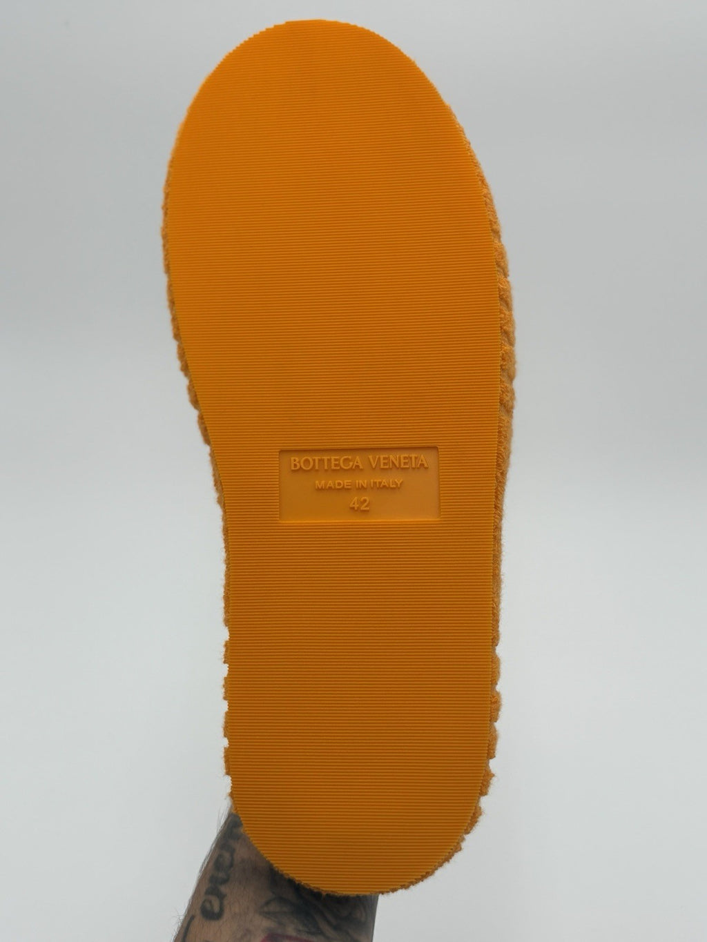 Size 42 (9 US) - Bottega Veneta ' Orange ' Sandals Slides Slippers | NEW!