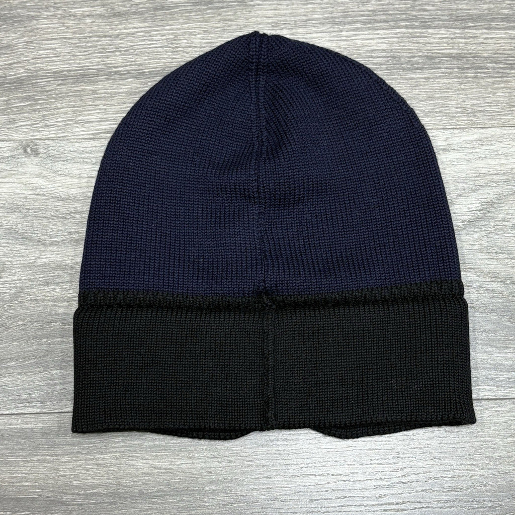 Fendi Embroidered Bad Bugs Monster Eyes Beanie ' Navy Blue Black '