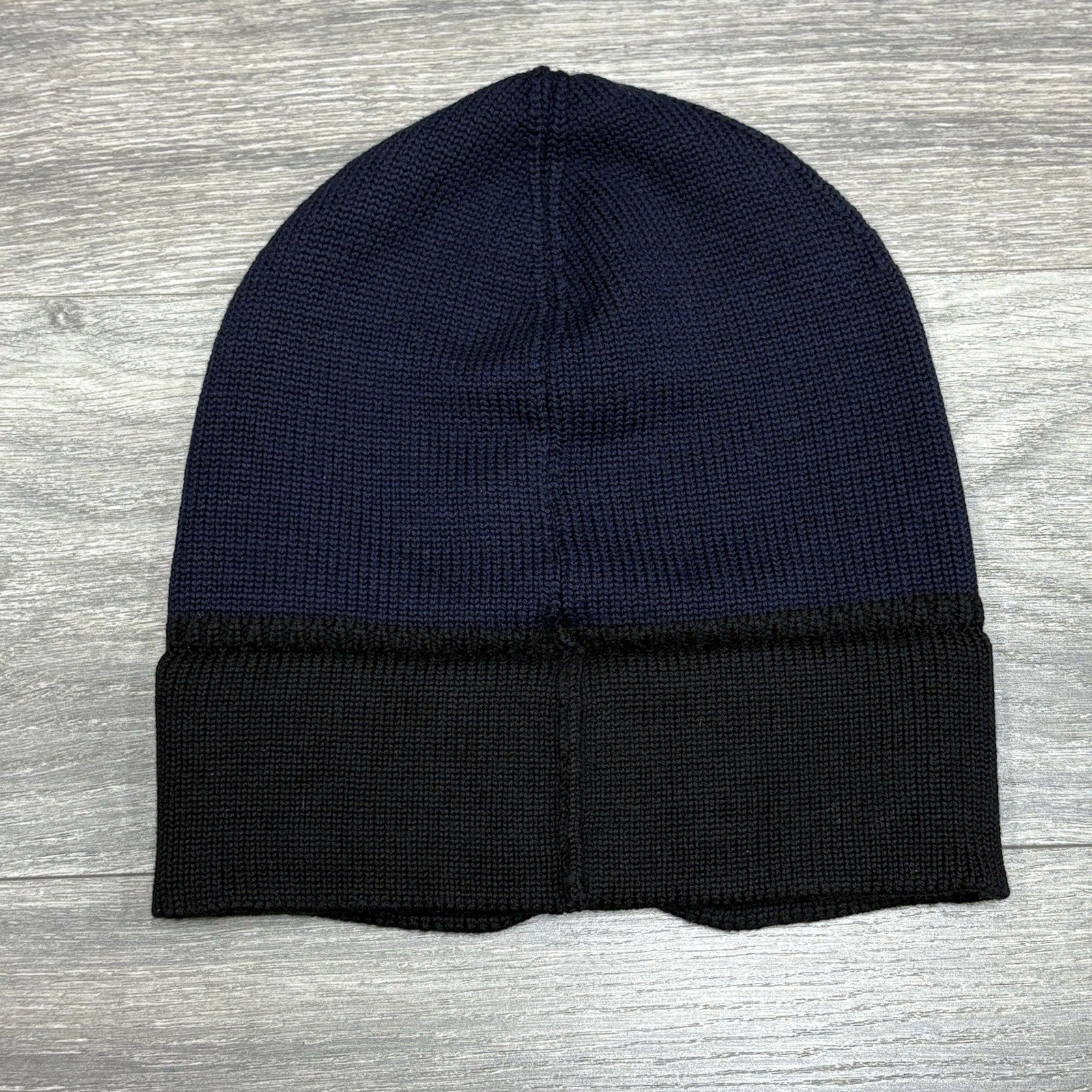 Fendi Embroidered Bad Bugs Monster Eyes Beanie ' Navy Blue Black '