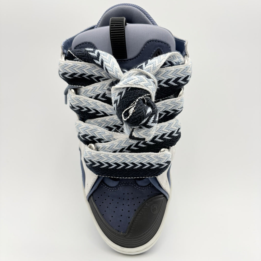 Size 43 (10 US) - Lanvin Curb Sneaker ' White Navy Blue ' | EXCELLENT CONDITION!