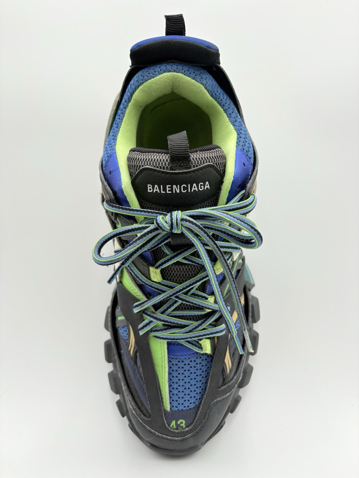 Size 43 (US 10) - Balenciaga Track ' Black Green Blue Gold ' | GOOD CONDITION