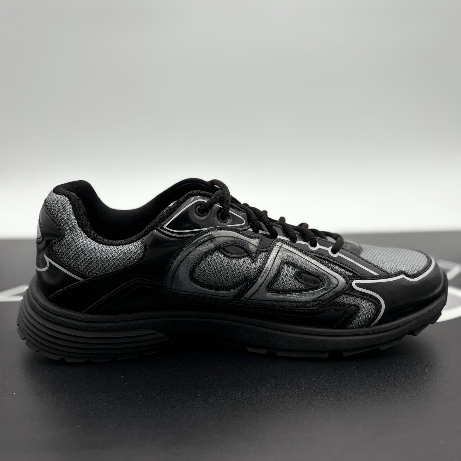 Size 45 (12 US) Dior B30 Reflective Sneaker ' Black Gray ' | EXCELLENT COND!