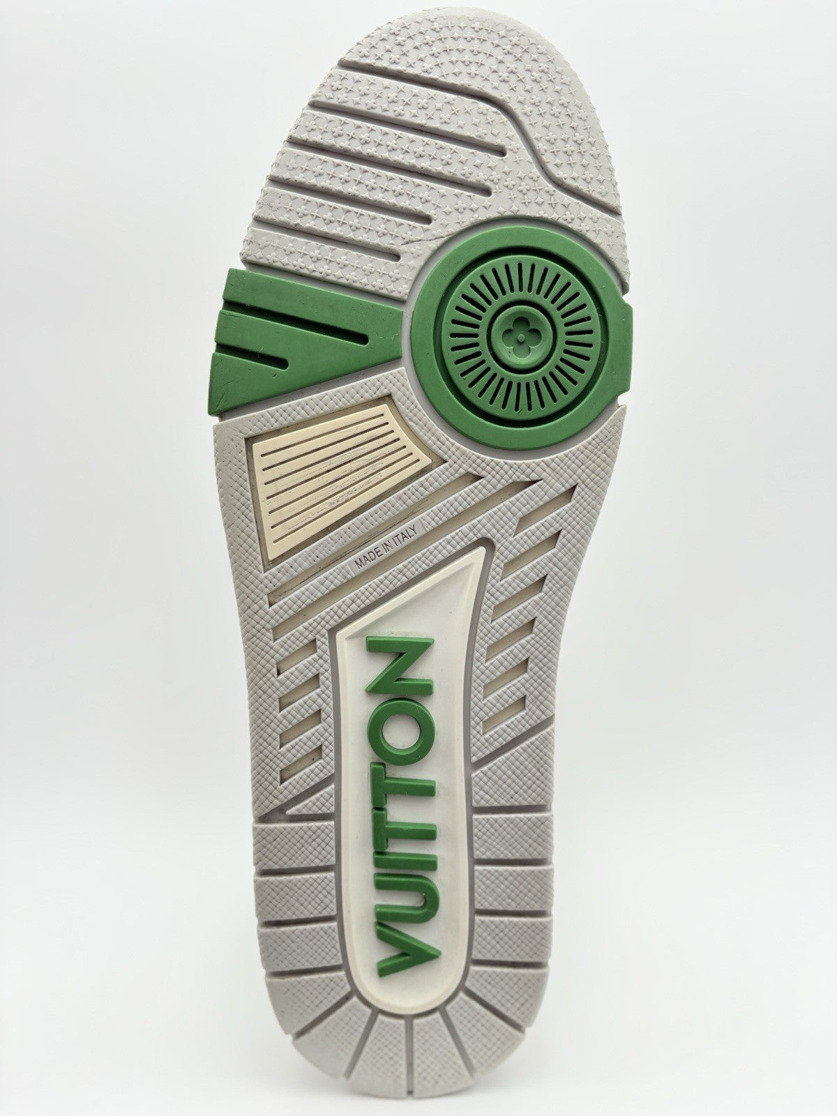 Size 10 LV (11-11.5 US) Louis Vuitton Strap Trainer ' Green ' | SUPER CLEAN!