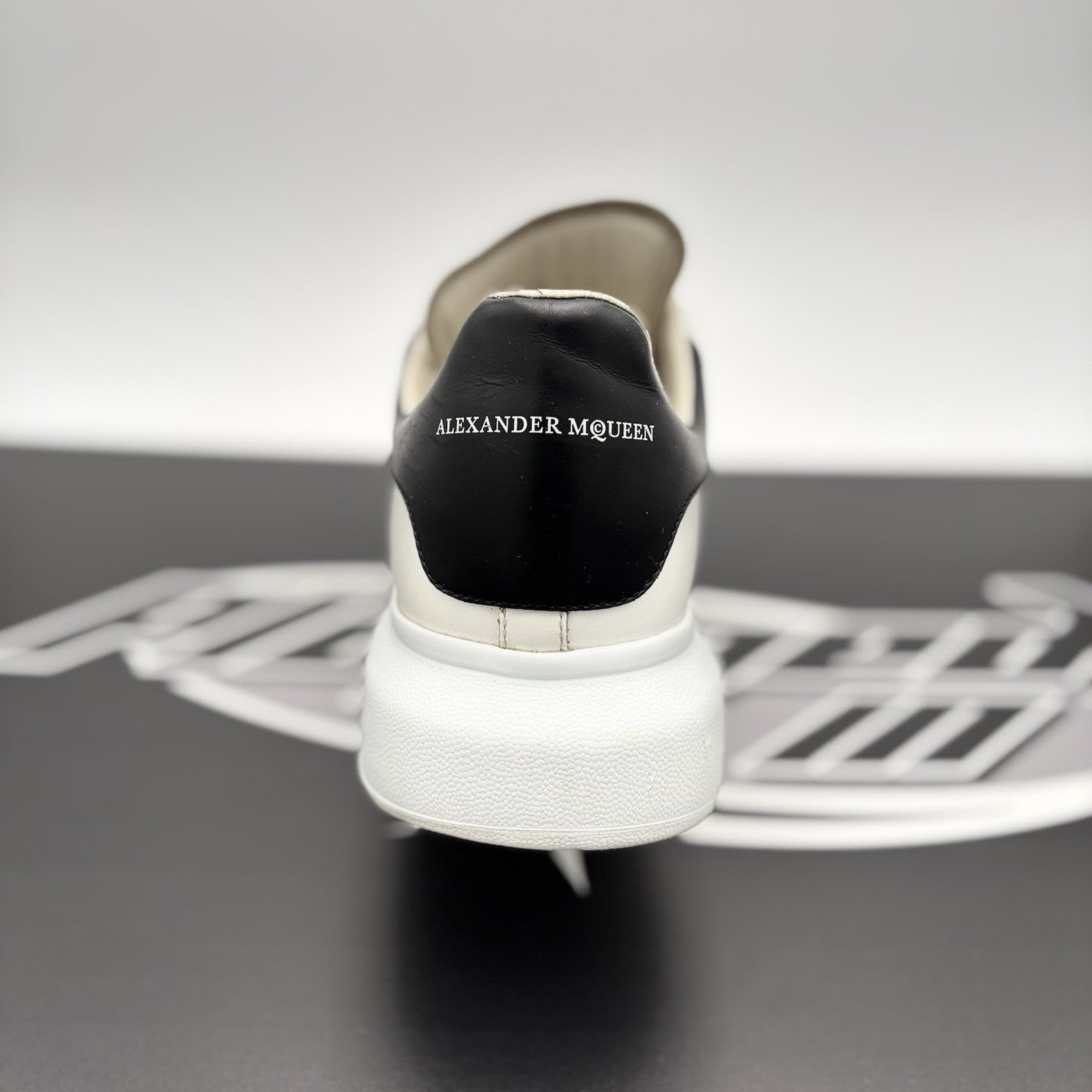 Size 44 (11 US) - Alexander McQueen Front Studded  ' White, Black ' | GREAT!
