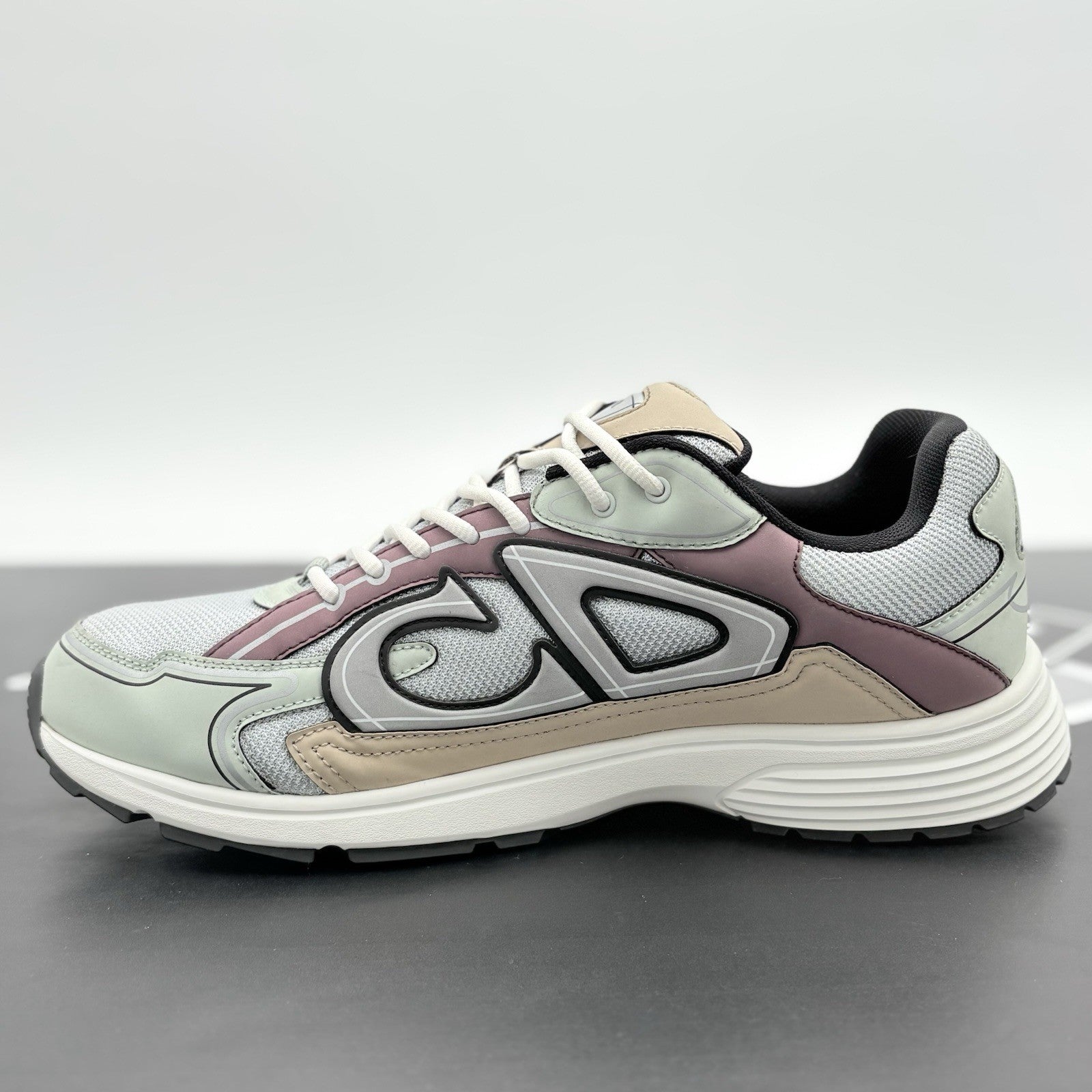 Size 45 (12 US) - Dior B30 Reflective Sneaker ' Light Green Purple ' | EXCELLENT