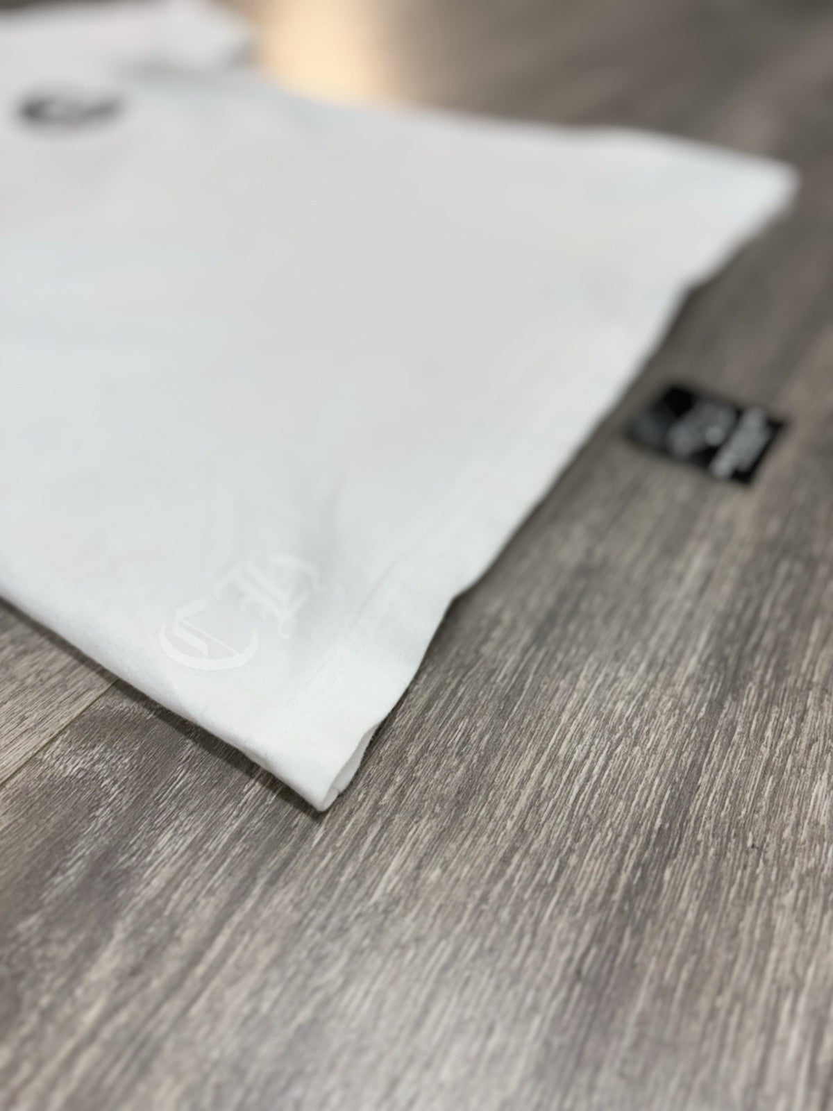 Size Small - Chrome Hearts Plus Cross Short Sleeve T-Shirt ' White ' | GOOD COND