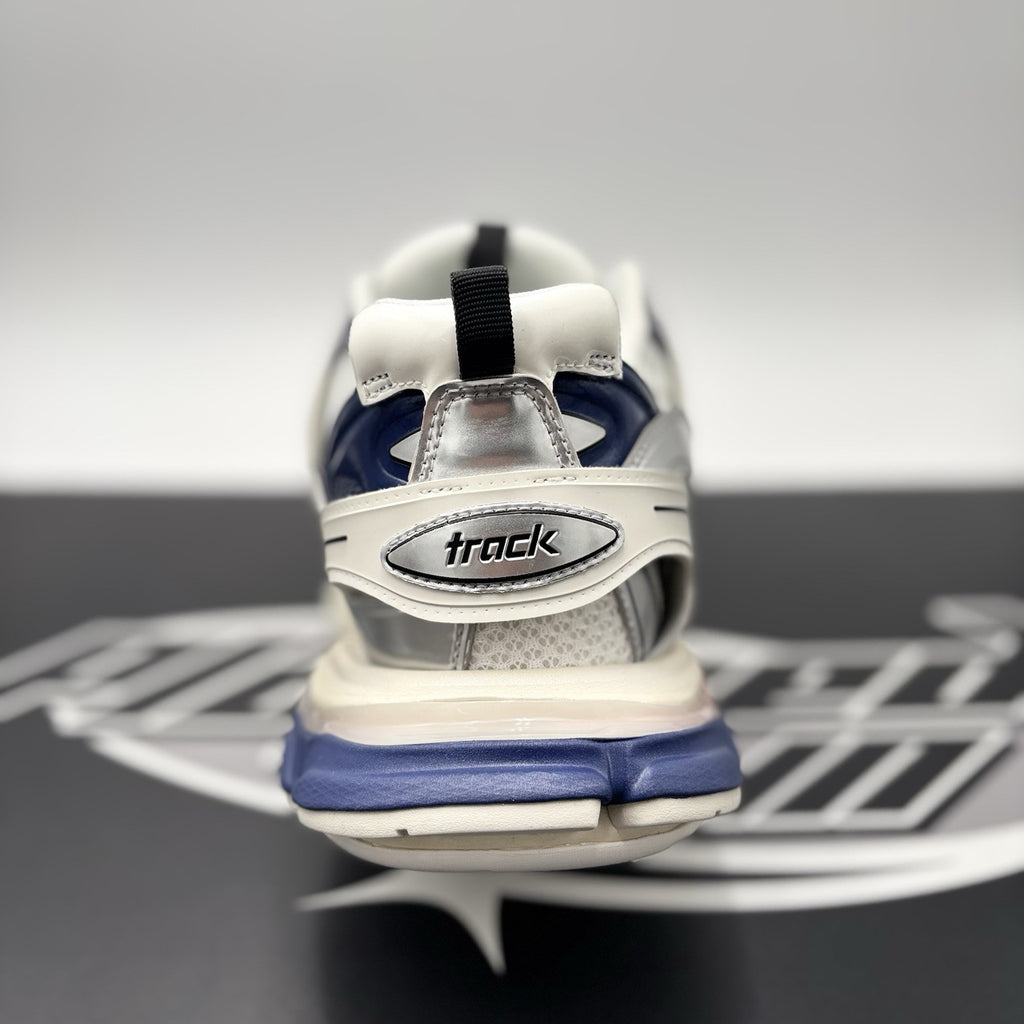 Size 46 (13 US) - Balenciaga Track LED Sneaker ' Silver Navy ' | BRAND NEW!