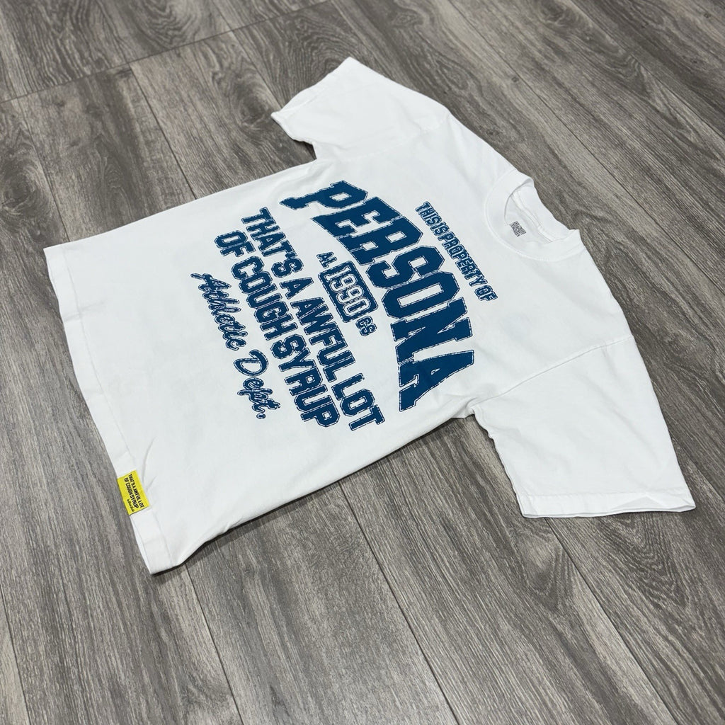 Size S - That’s A Awful Lot Of Cough Syrup X Persona T-Shirt ' White ' | NEW!