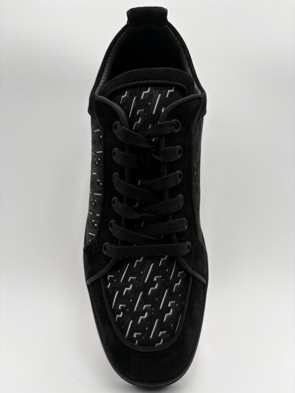 Size 45.5 (12.5 US) Christian Louboutin Rantulow Orlato Flat ' Black ' EXCELLENT