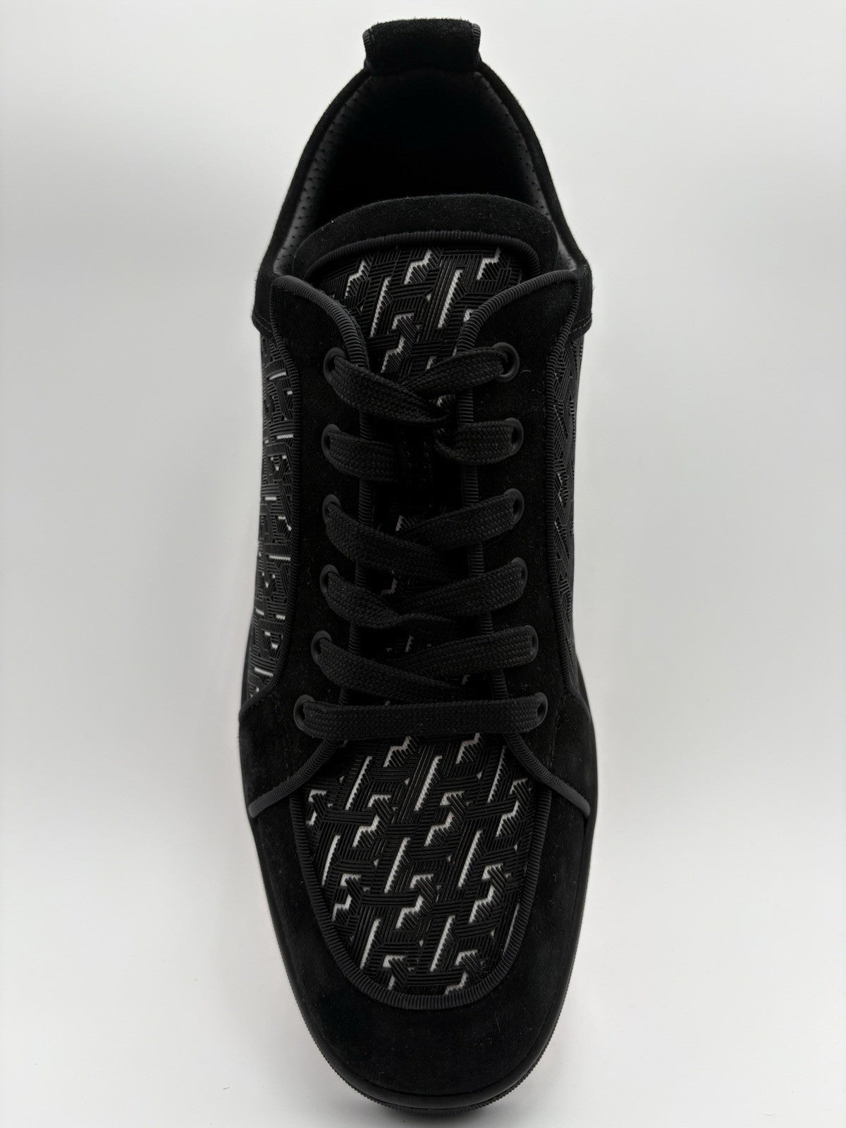 Size 45.5 (12.5 US) Christian Louboutin Rantulow Orlato Flat ' Black ' EXCELLENT