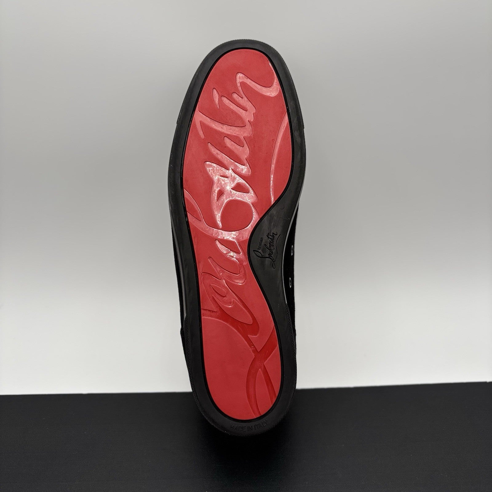 Size 46 (13 US) Christian Louboutin Low Spiked  ' Black ' | GREAT!
