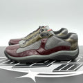 Size 8 UK (9 US) - Prada Americas Cup ' Burgundy Grey ' | SUPER CLEAN!