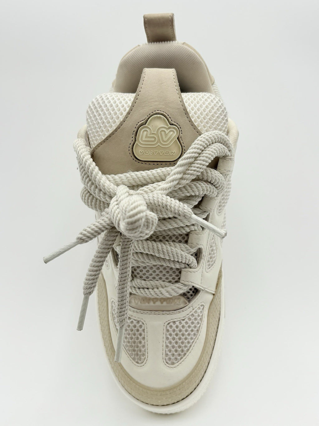 Size 3 LV (4-4.5 US) - Louis Vuitton Skate ' Beige White ' | GREAT COND!