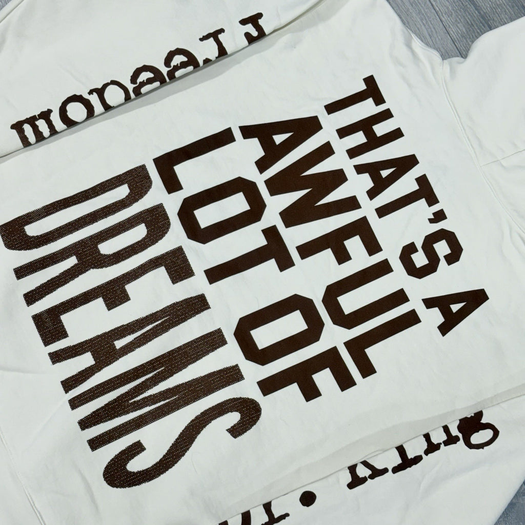 Size M - Thats An Awful Lot Of Cough Syrup "Awful Lot Of Dreams" ' Beige ' | NEW