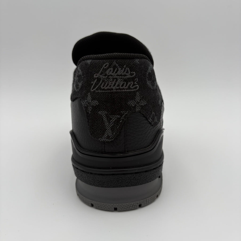 Size 9 LV (10-10.5 US) Louis Vuitton Trainer X Nigo ' Black Denim ' | CLEAN!