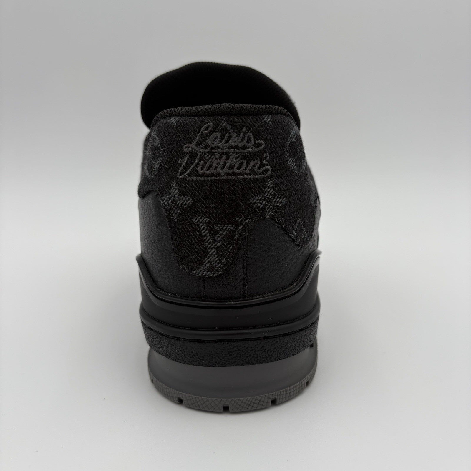 Size 9 LV (10-10.5 US) Louis Vuitton Trainer X Nigo ' Black Denim ' | CLEAN!