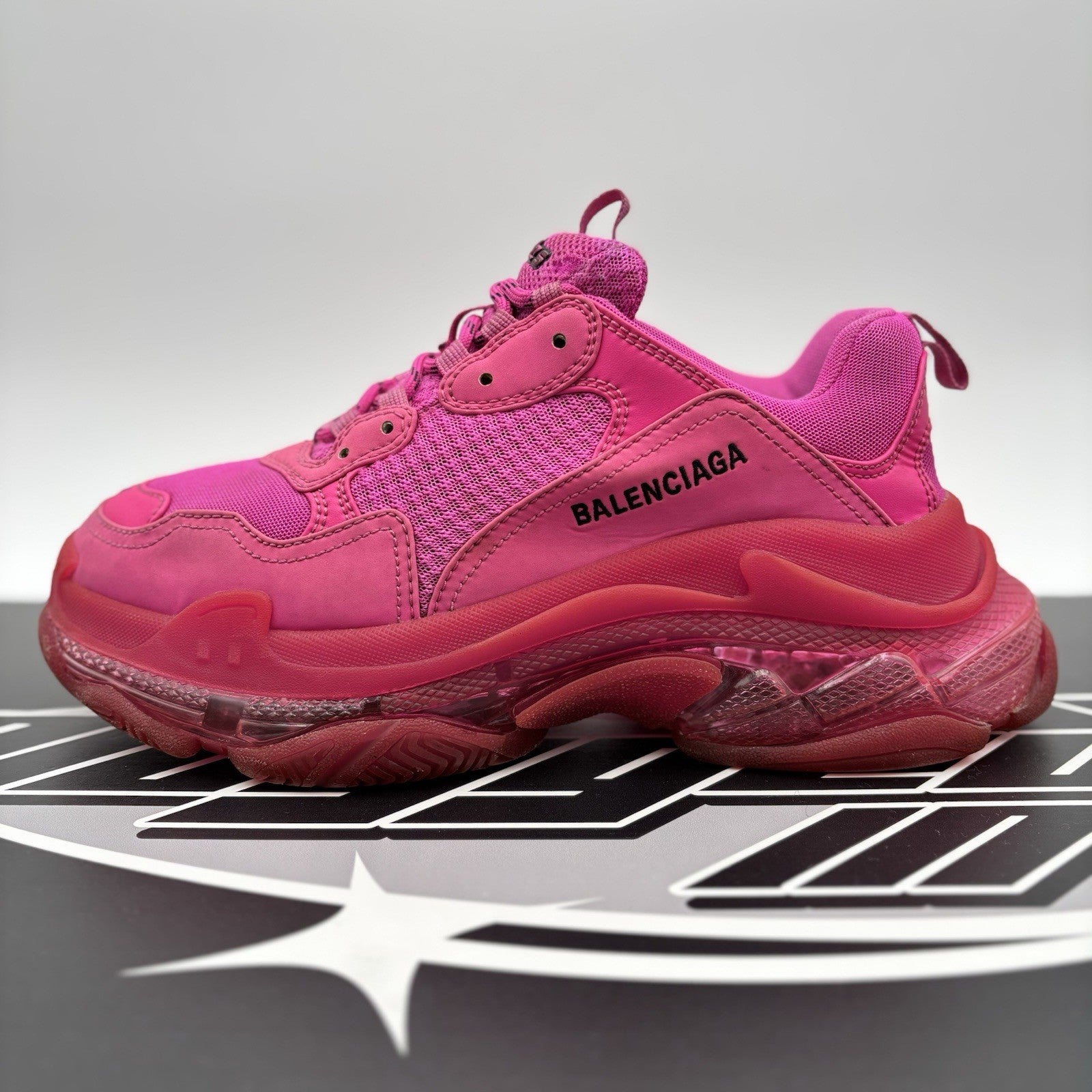 Size 41 (8 US) - Balenciaga Triple S ' Hot Pink ' | GOOD CONDITION!