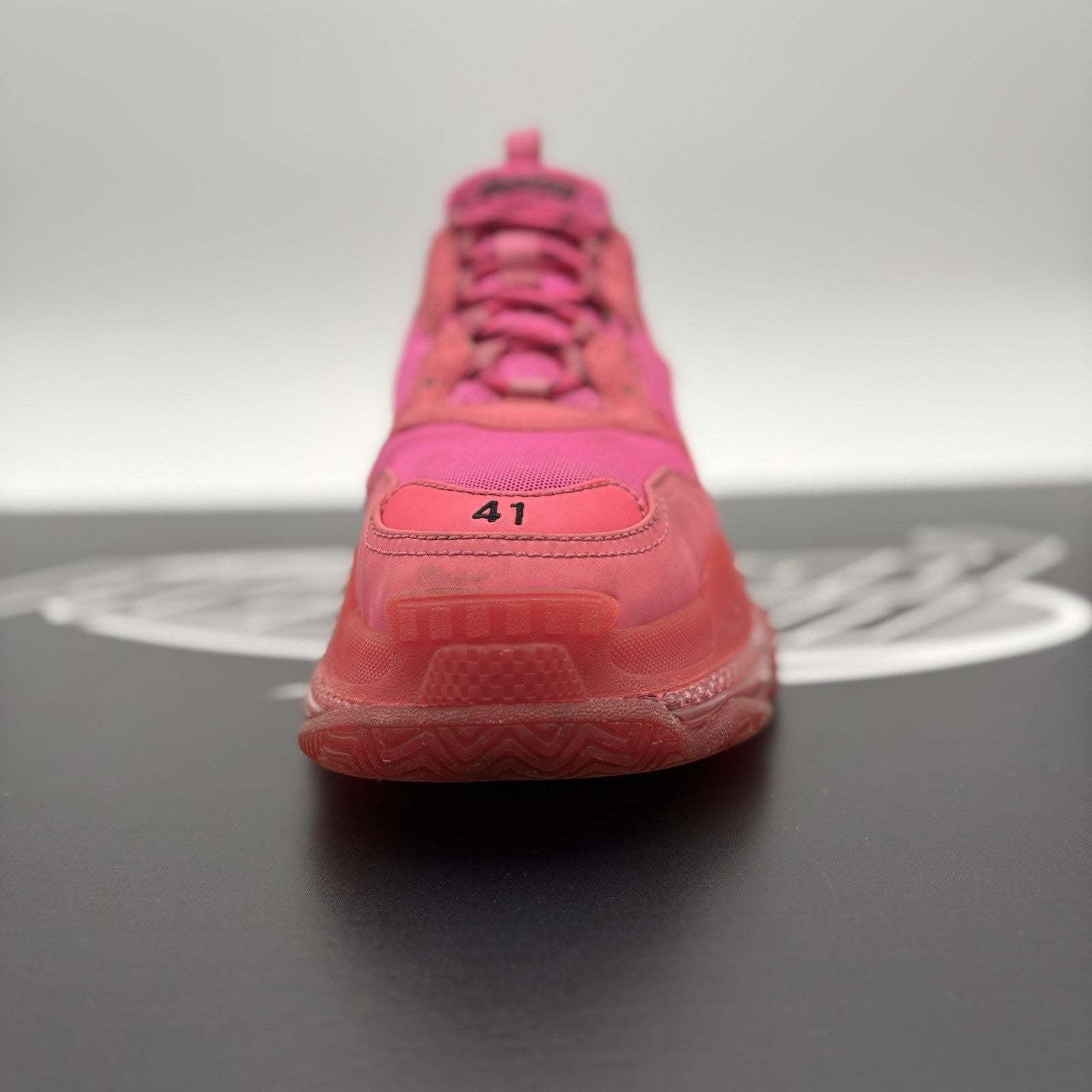 Size 41 (8 US) - Balenciaga Triple S ' Hot Pink ' | GOOD CONDITION!