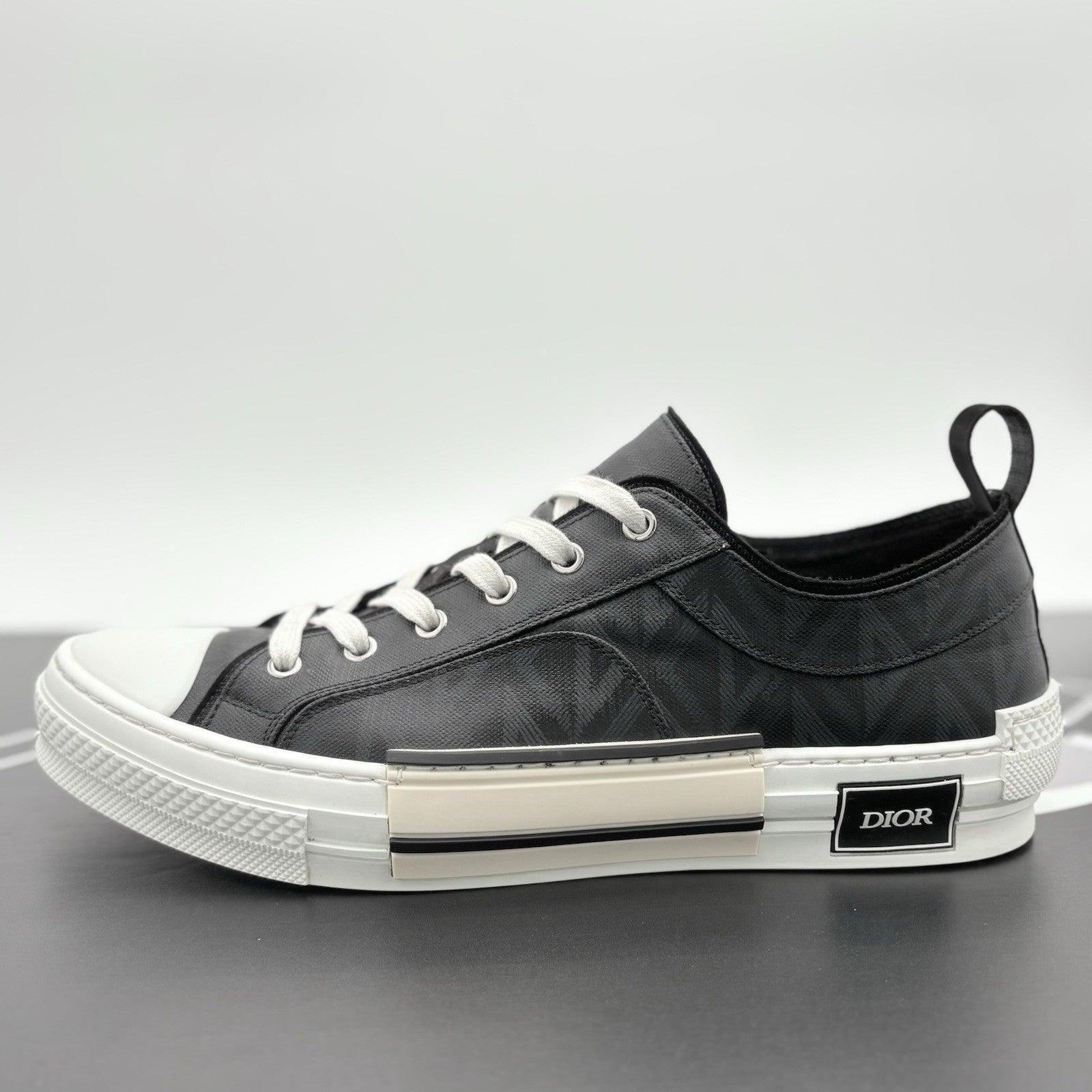 Size 45 (12 US) - Dior B23 Low ' Black Canvas ' | SUPER CLEAN!