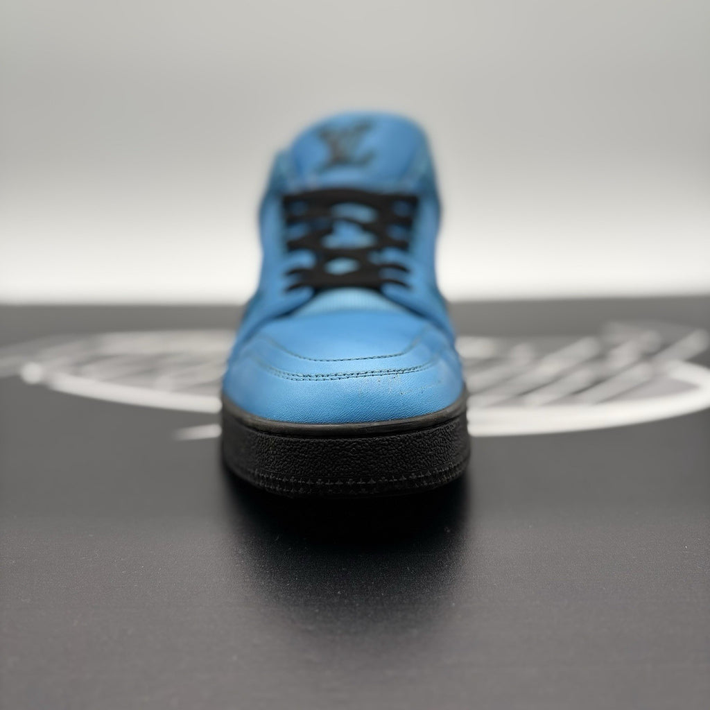 Size 7 LV (8-8.5 US) - Louis Vuitton Trainer ' Blue, Black ' | GOOD CONDITION!