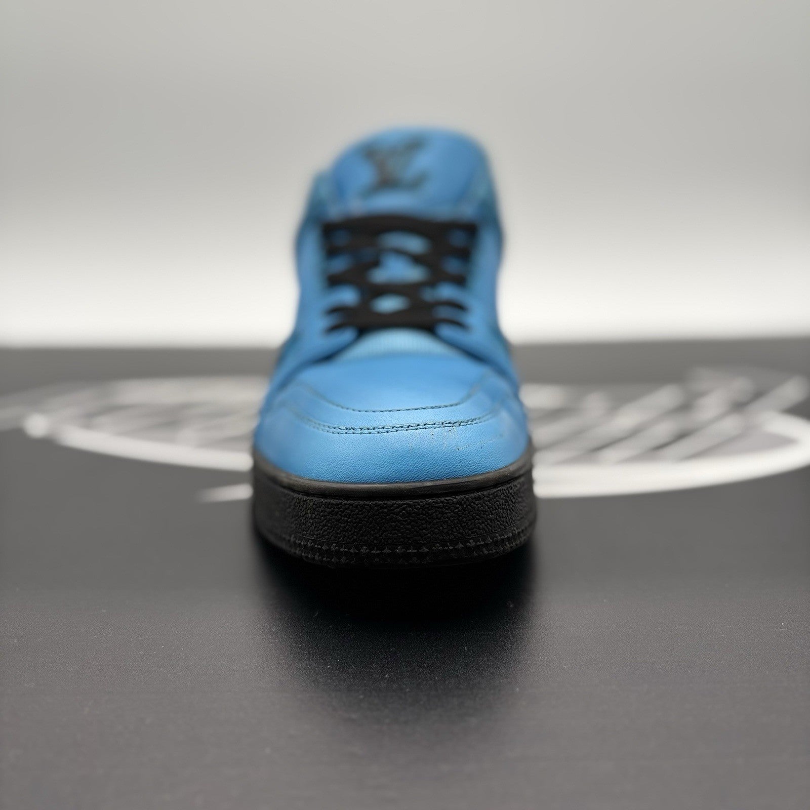 Size 7 LV (8-8.5 US) - Louis Vuitton Trainer ' Blue, Black ' | GOOD CONDITION!