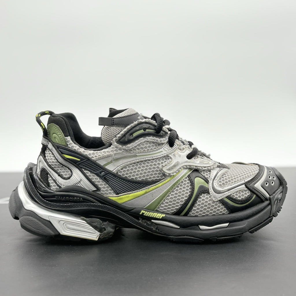Size 46 (13 US) - Balenciaga Runner 2.0 ' Silver Neon Yellow ' | SUPER CLEAN!