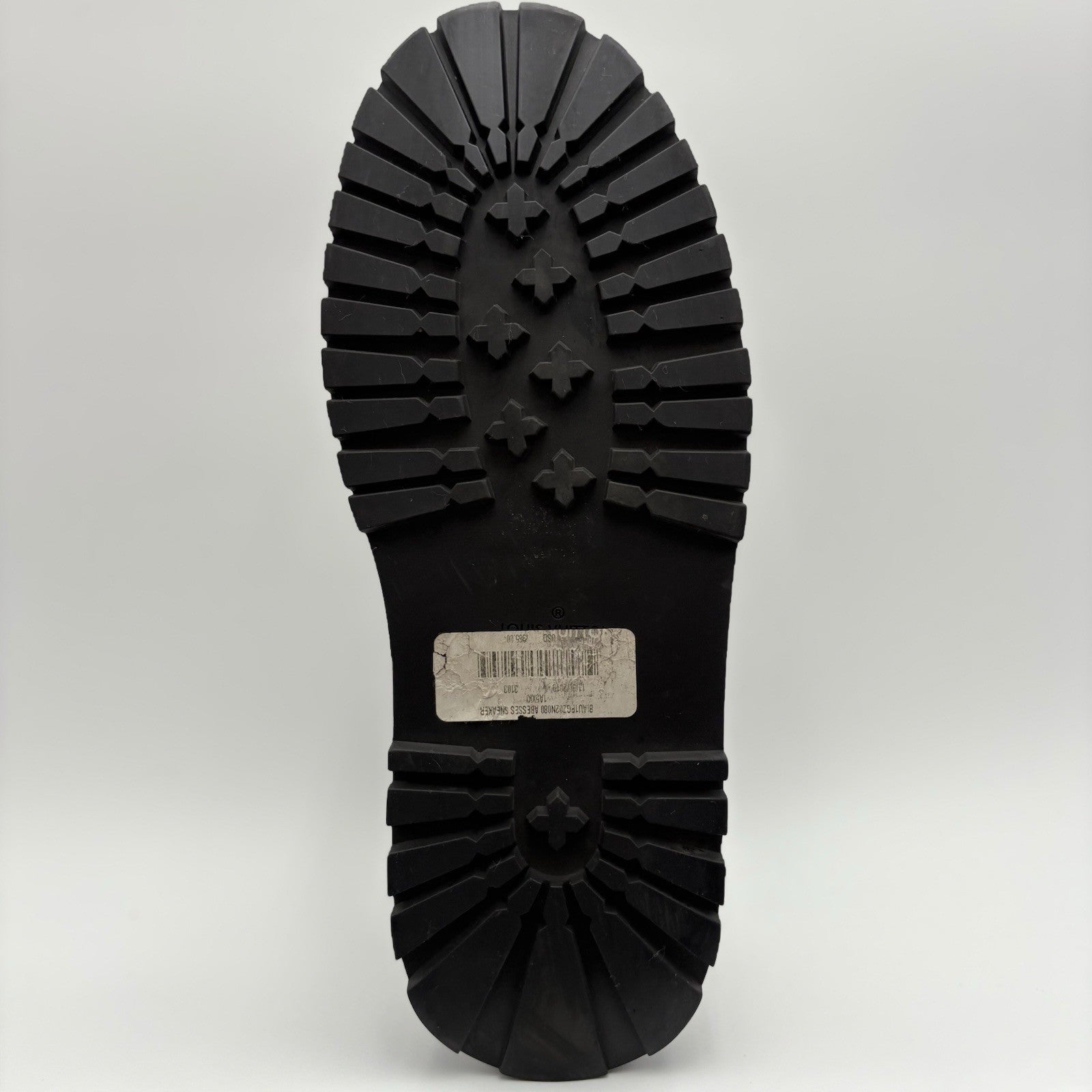 Size 7 LV (8-8.5 US) Louis Vuitton Leather Derby Sneaker ' Black ' | SUPER CLEAN
