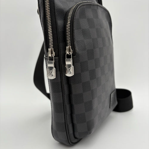Louis Vuitton Sling Bag Damier Graphite Canvas ' Black ' | SUPER CLEAN!