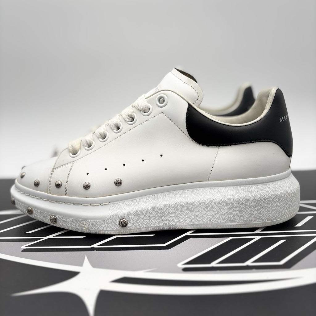Size 41 (8 US) - Alexander McQueen Oversized Studded ' White Black ' | GREAT!