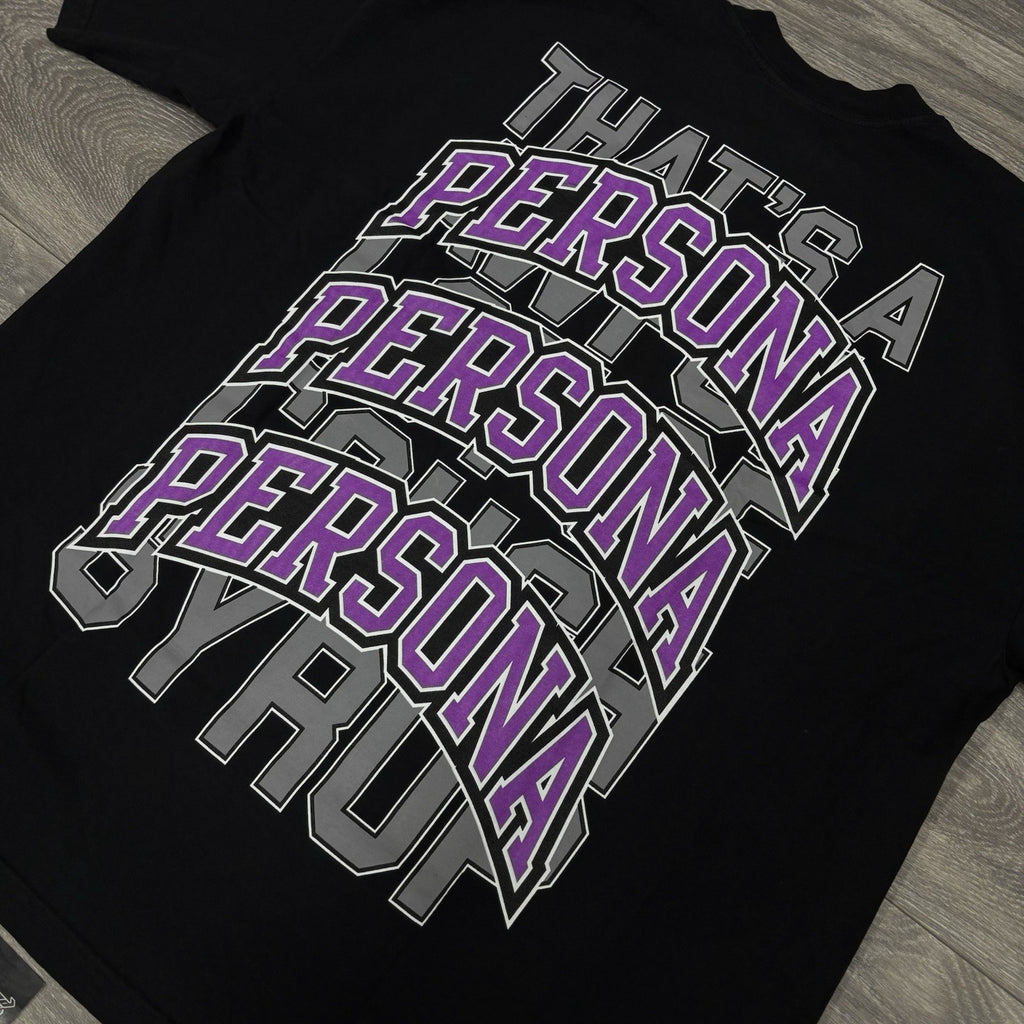 Size XXL - That’s A Awful Lot Of Cough Syrup X Persona T-Shirt ' Black ' | NEW!