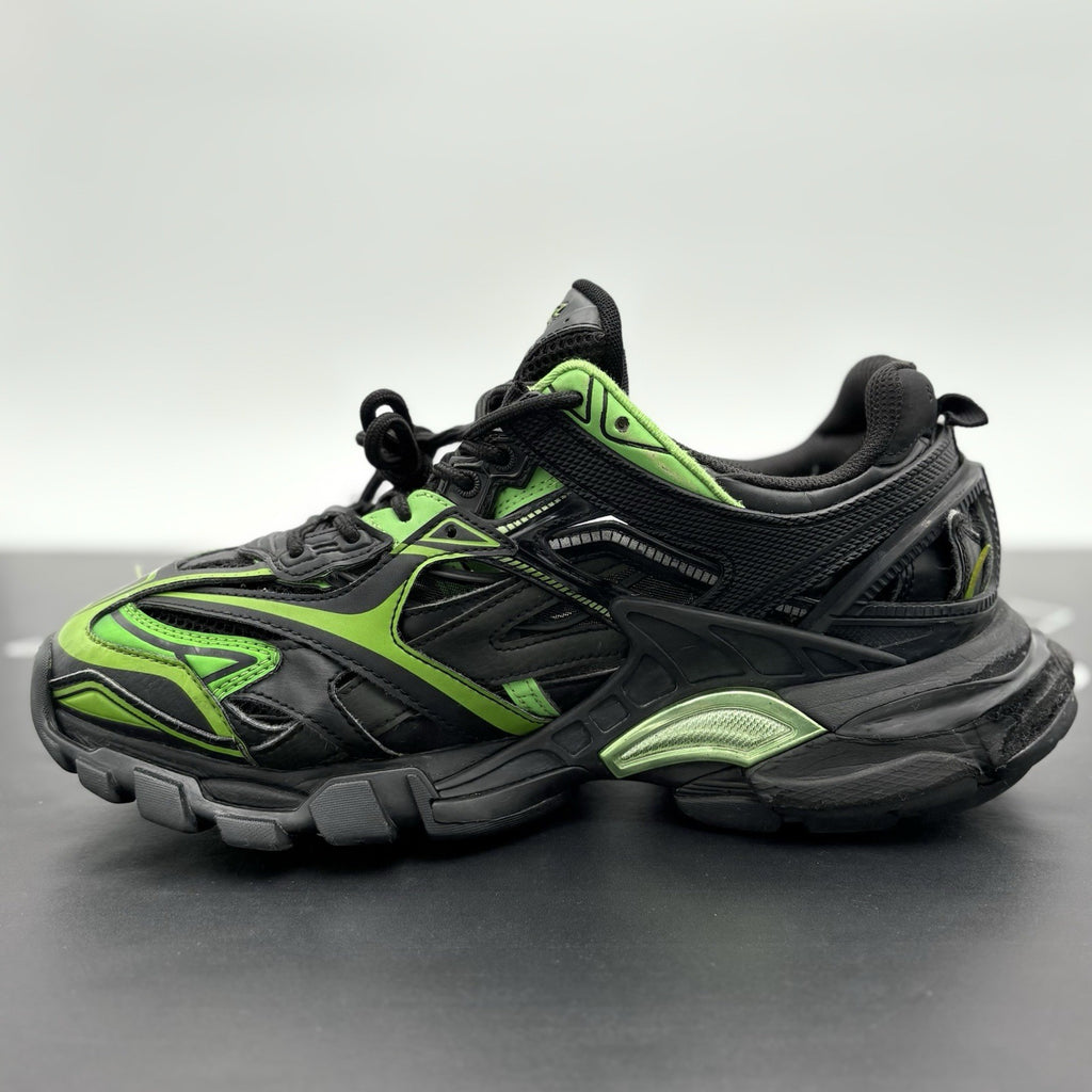 Size 41 (8 US) - Balenciaga Track 2 Trainer ' Black Green ' | GOOD CONDITION!