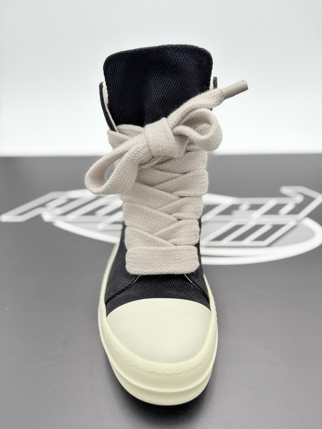 Size 40 (7 US) - Rick Owens DRKSHDW Jumbo Lace Sneakers ' Black ' | SUPER CLEAN!