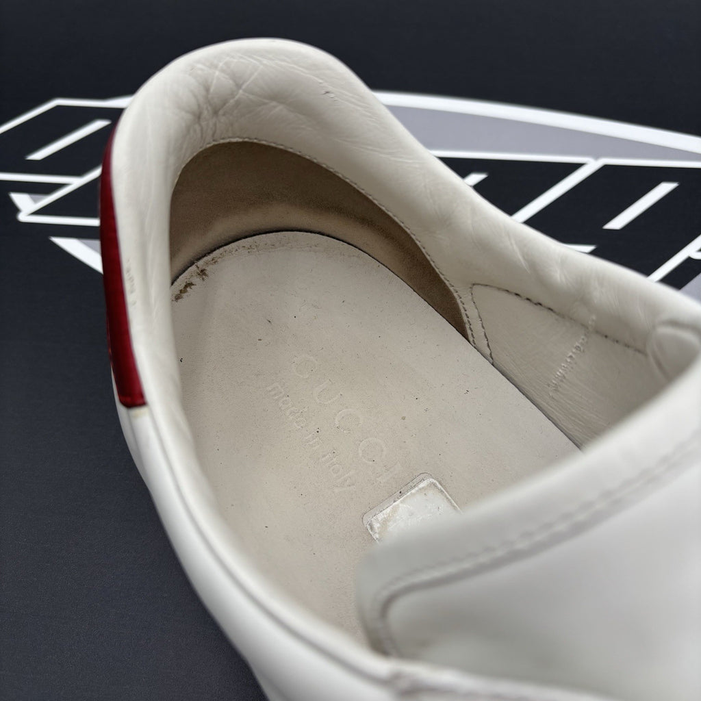 Size 11 G (11.5 US) - Gucci Ace Gucci Stripe ‘ White, Red ‘