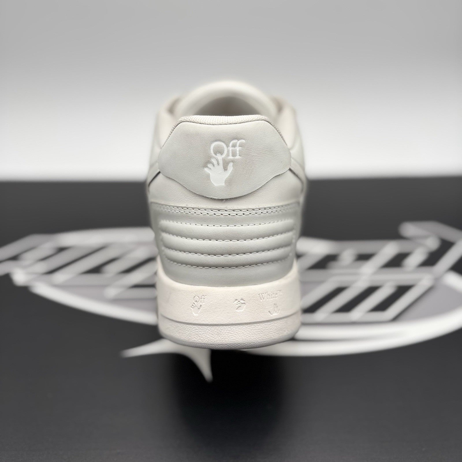 Size 43 (10 US) Off-White Out of Office ' Grey White ' | GREAT CONDITION!