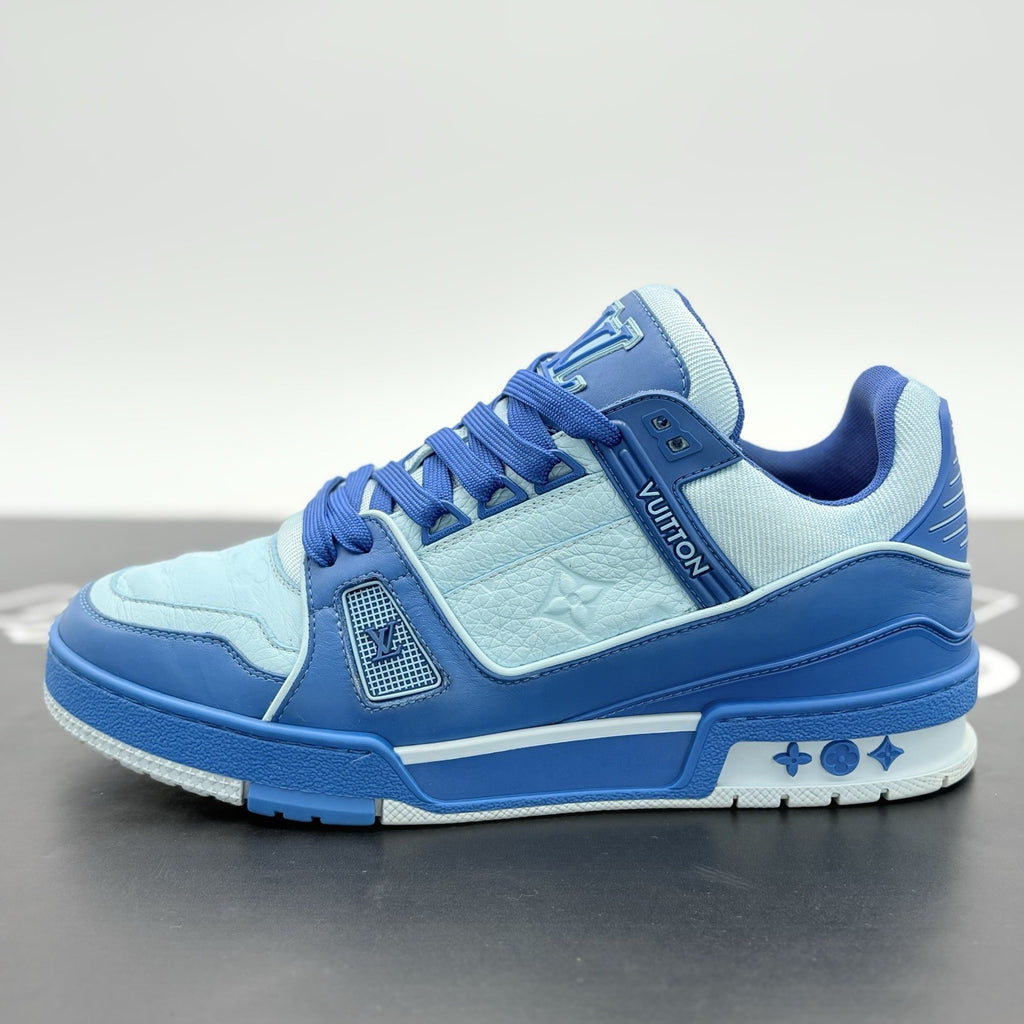 Size 6 LV (7-7.5 US) - Louis Vuitton Trainer ' Blue ' | GREAT CONDITION!
