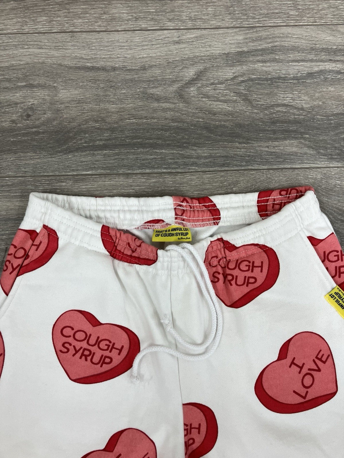 Size L - Thats A Awful Lot Of Cough Syrup Sweatpants ' Valentines ' | RARE | NEW
