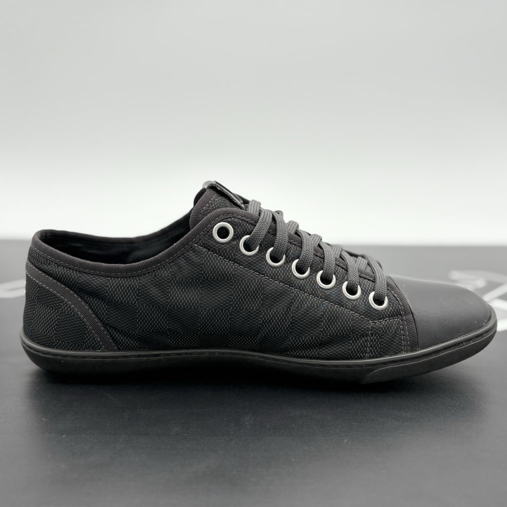 Size 7 LV (8-8.5 US) - Louis Vuitton Damier Low Top ' Black ' | GOOD CONDITION!