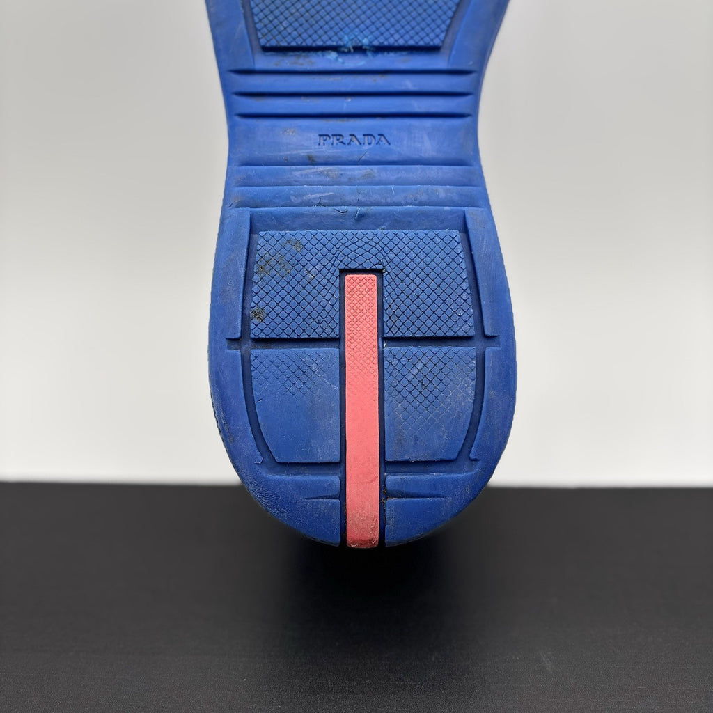 Size 45 (12 US) - Prada America's Cup Soft Rubber ' Blue ' | GOOD!
