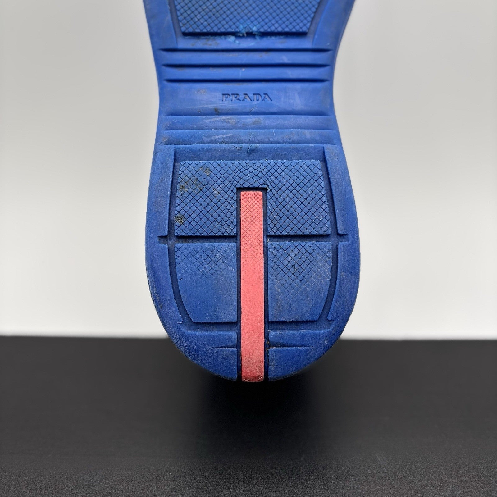Size 45 (12 US) - Prada America's Cup Soft Rubber ' Blue ' | GOOD!