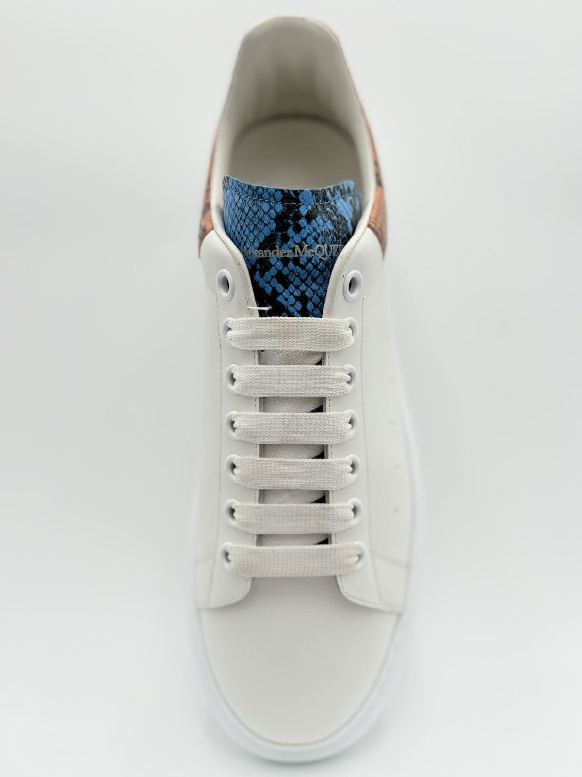 Size 45 (12US) Alexander McQueen ' White Multi Snake Print ' | ONLY WORN 1-3x