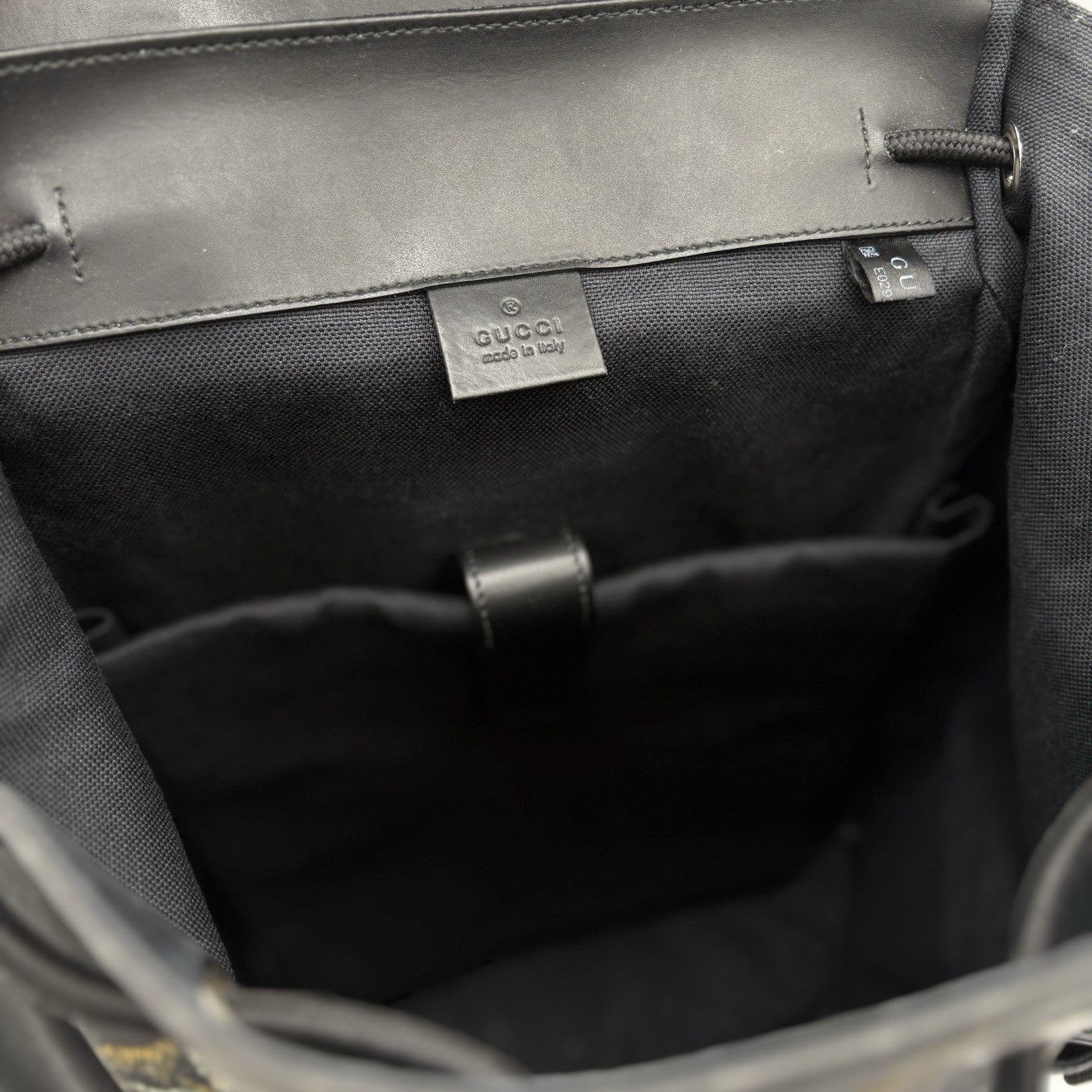 Gucci Bestiary GG Supreme Tigers Backpack ' Black Grey '