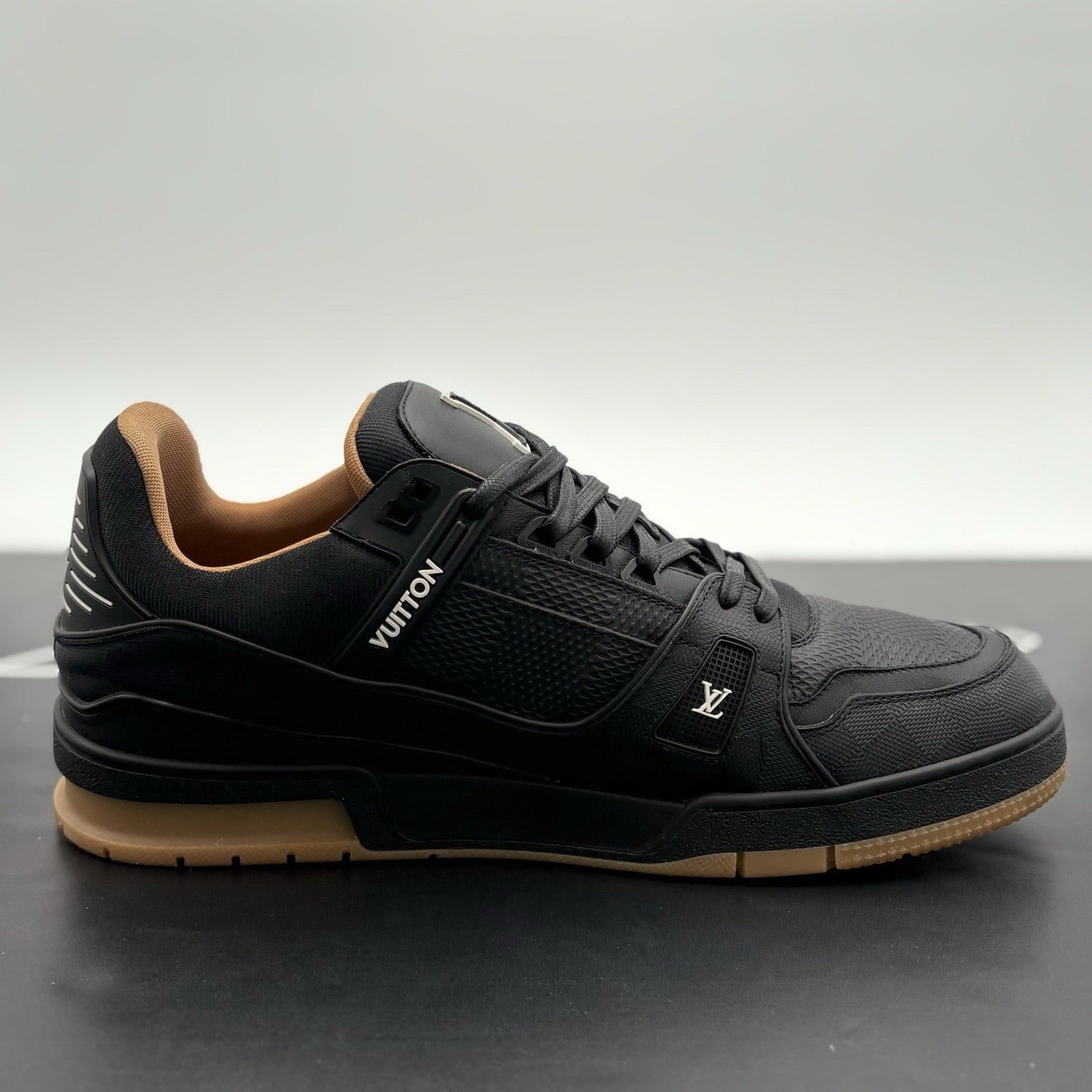 Size 11 LV (12-12.5 US) Louis Vuitton Trainer ' Black Brown ' | GREAT CONDITION!