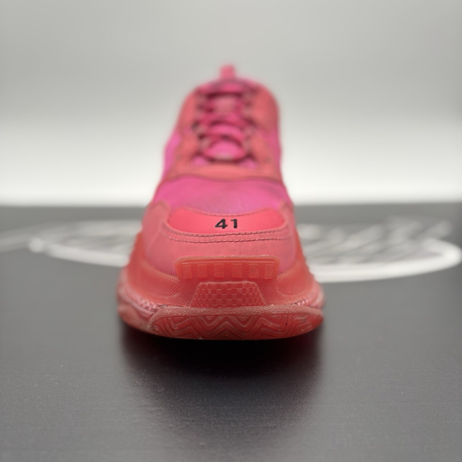 Size 41 (8 US) - Balenciaga Triple S ' Hot Pink ' | GOOD CONDITION!