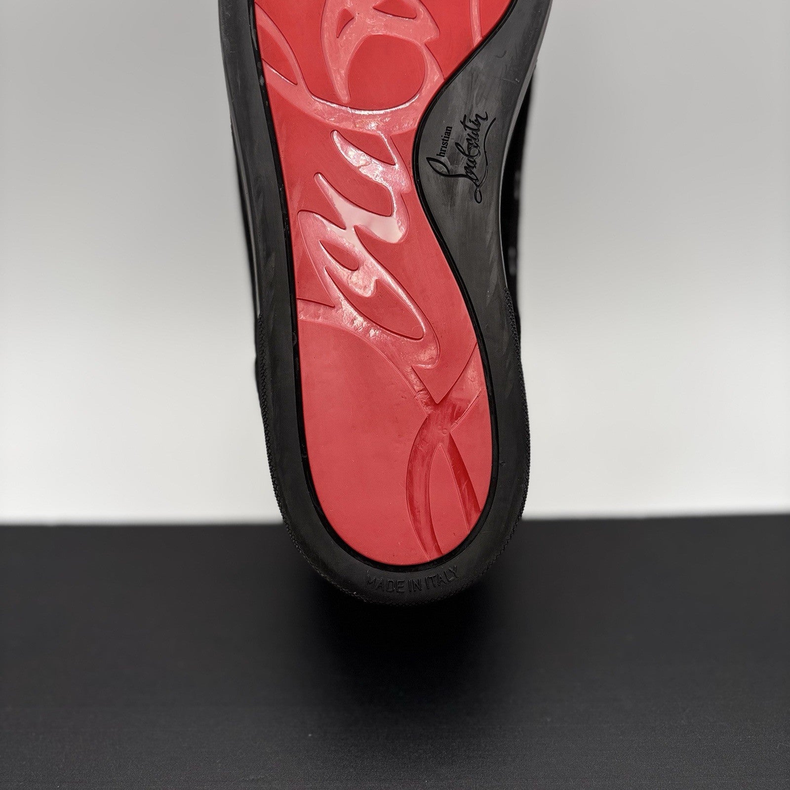 Size 46 (13 US) Christian Louboutin Low Spiked  ' Black ' | GREAT!